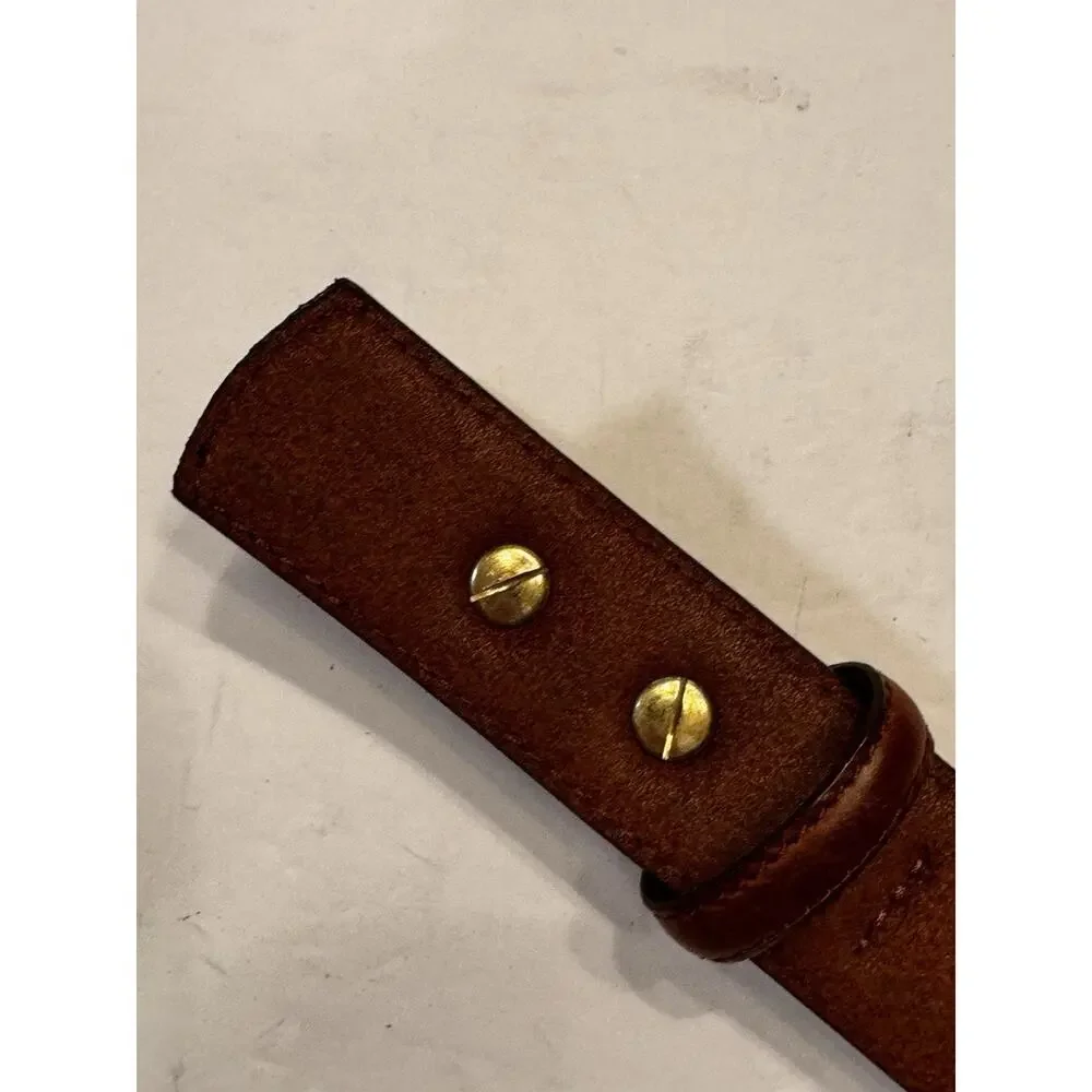 38 3 D Belt Company Brown Leather Ranger Belt Western